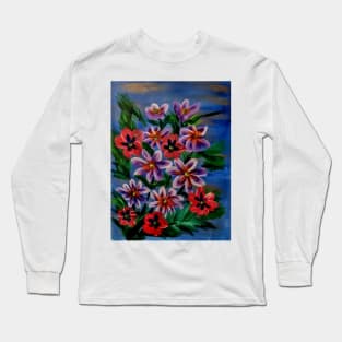 some wildflowers in metallic paint Long Sleeve T-Shirt